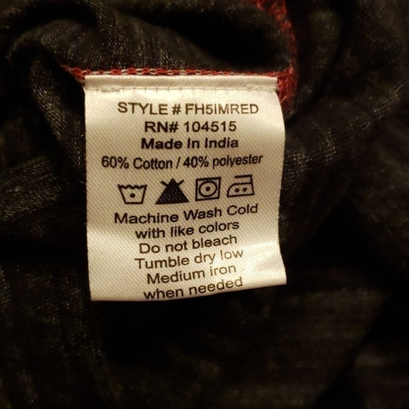 FREE Planet Hoodie Red/Black Large 6 Boys or Girls - Picture 5 of 8